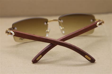 cartier wood frame glasses for cheap|authentic cartier glasses wood frame.